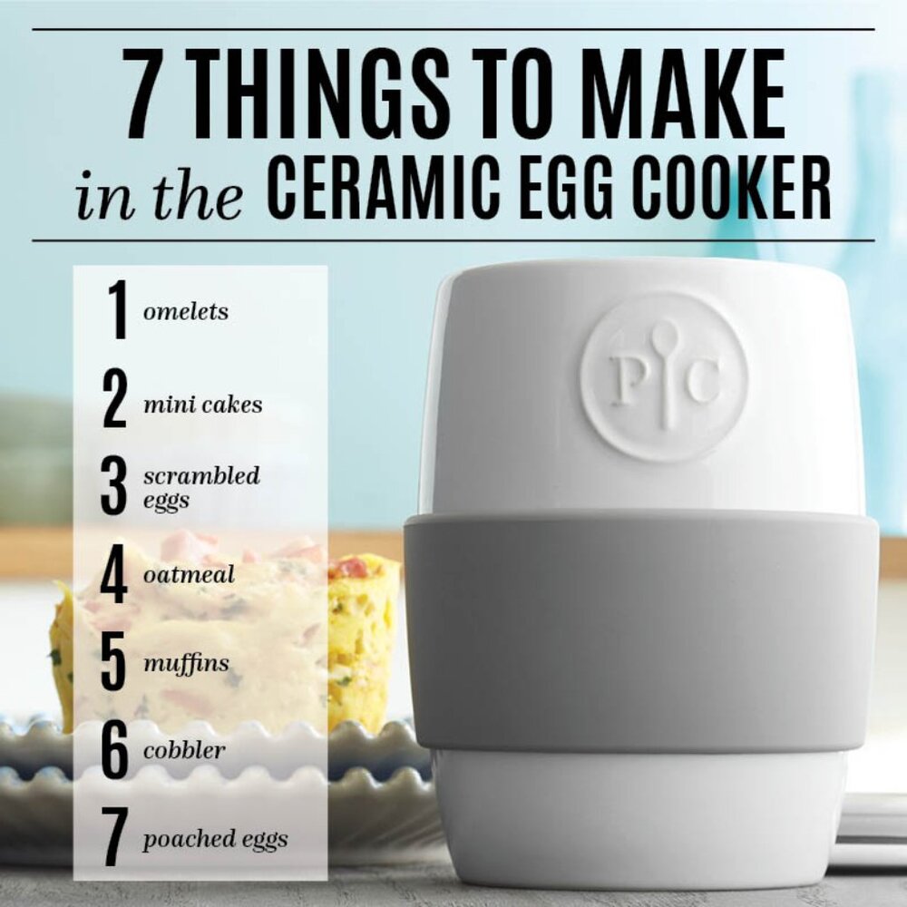 Pampered Chef Ceramic Egg Cooker NWOT